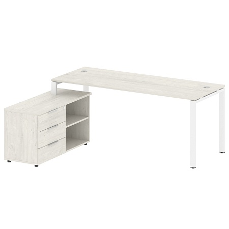 Рабочая станция с опорной тумбой левая БП.РС-СТС -2.5 Л