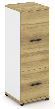 Шкаф одна узкая секция, 3 ниши (фасад ЛДСП, 1 ниша + фасад ЛДСП, 2 ниши) CN.STU-312 B/W