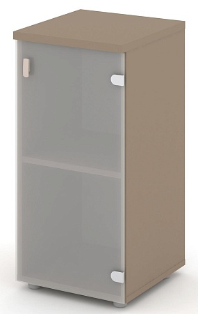 Шкаф низкий узкий правый (1 низкий фасад стекло сатин матовый) ES.SU-3.2(R)