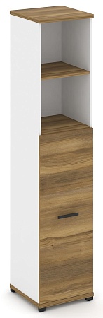 Шкаф одна узкая секция, 5 ниш (фасад ЛДСП накладной на 3 ниши) CN.STU-514 B/W