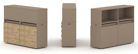 Набор №3. Тумба двойная + низкая надставка ES.NB.2N-3