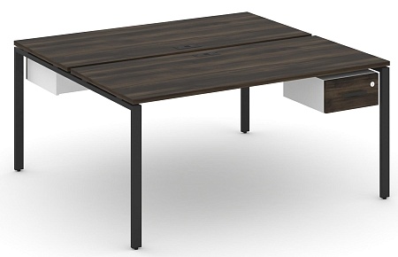 Рабочая станция двух сторонняя с подвесными тумбами на 2 места CN.DRS-112 B/W