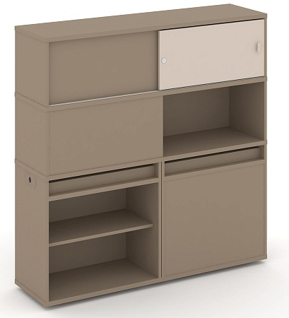 Набор №28. Тумба двойная + высокая надставка ES.NB.2V-28