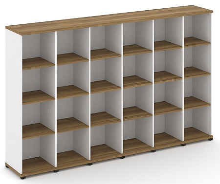 Стеллаж шесть узких секций, 4 ниши CN.STU-460