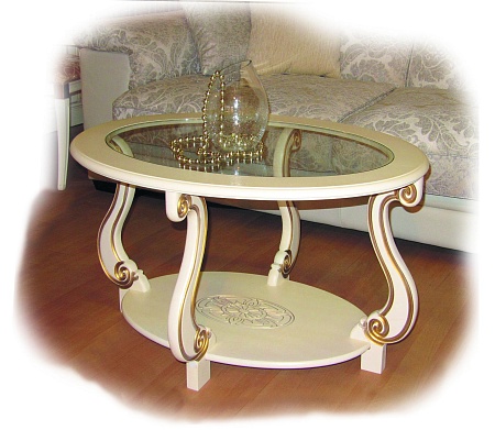 Журнальный столик Овация С (Слоновая кость)