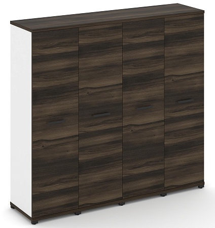 Шкаф четыре узкие секции, 4 ниши (4 фасада ЛДСП, 4 ниши) CN.STU-446 B/W