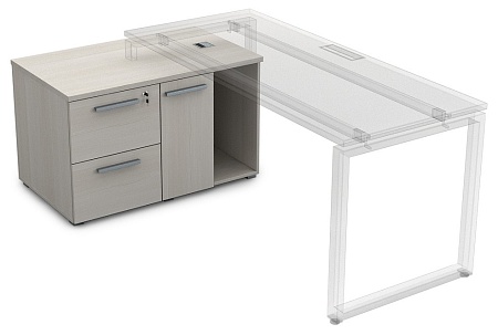 Тумба с 2-мя ящиками и дверкой 9Т.010