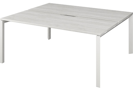 Бенч двойной на 2 рабочих места на металлокаркасе НТМП.П.Б2-180