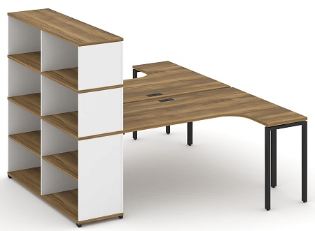 Рабочая станция с опорным стеллажом с надставкой высокой CN.DSA-208