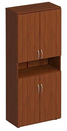 Шкаф для документов закрытый 4-дверный с нишей К 374