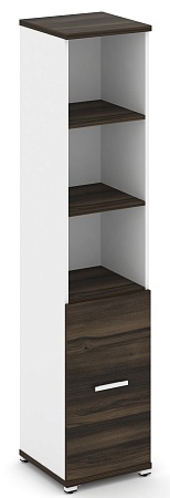 Шкаф одна узкая секция, 5 ниш ( фасад ЛДСП  на 2 ниши) CN.STU-511 B/W