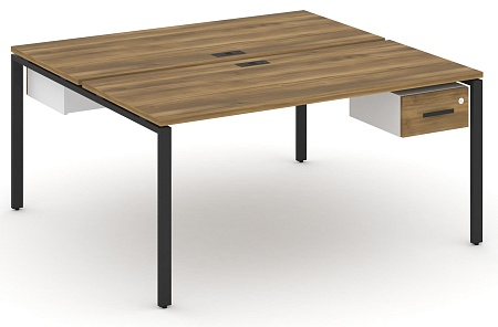 Рабочая станция двух сторонняя с подвесными тумбами на 2 места CN.DRS-112 B/W