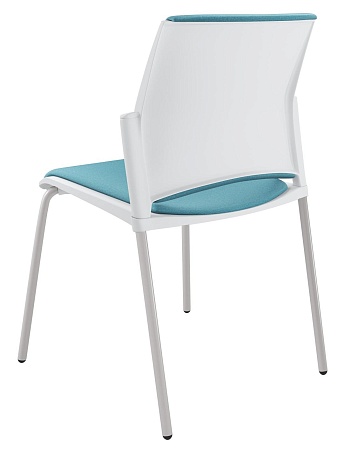 RESTART Стул, каркас Серый, Пластик Белый ЦБ-00011284