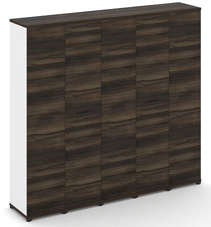 Шкаф пять узких секций, 5 ниш (5 фасадов ЛДСП, 5 ниш) CN.STU-558 B/W