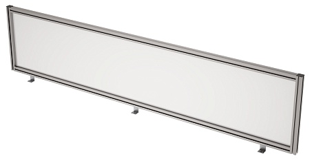 Барьер фронтальный в алюминевом профиле, вставка с...