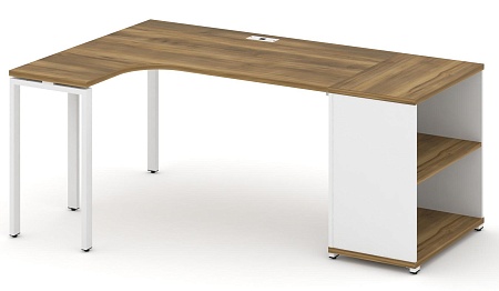 Стол эргономичный с опорным стеллажом левый CN.SA-201(L)