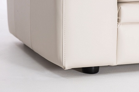 Диван 3 мест. кожа ELLA 3 Ivory 22042