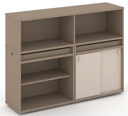 Набор №9. Тумба двойная + низкая надставка ES.NB.2N-9