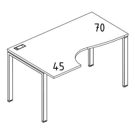 Стол эргономичный левый  А4 Б1 043L БП