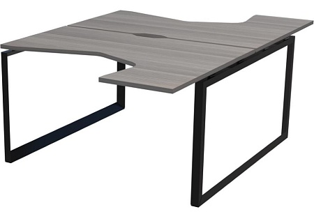 Бенч эргономичный на 2 рабочих места на металлокаркасе НТМП.О.Б2-040