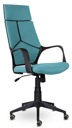 Кресло офисное IQ  (black plastic blue) CX0898R-1-130