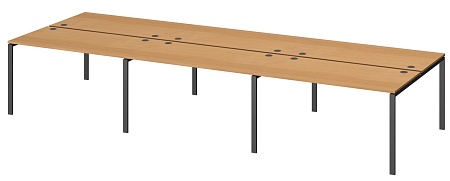 Бенч двойной на 6 рабочих мест АМБ-004.60-6