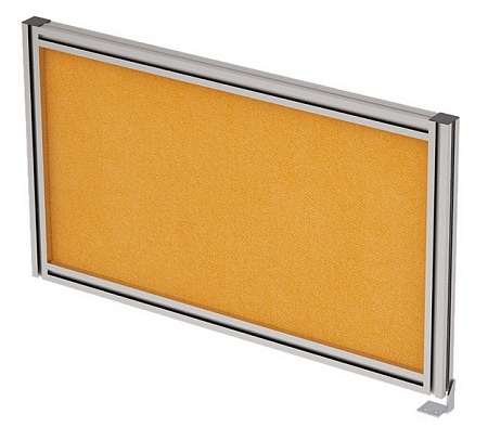 Барьер боковой в алюминевом профиле, вставка ткань...