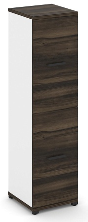 Шкаф одна узкая секция, 4 ниши (2 фасада ЛДСП, 2 ниши) CN.STU-412 B/W