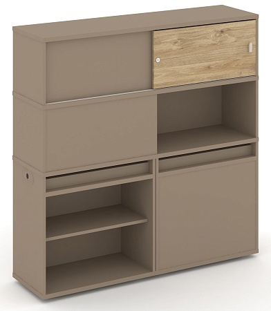 Набор №28. Тумба двойная + высокая надставка ES.NB.2V-28