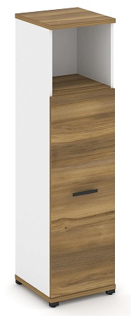 Шкаф одна узкая секция, 4 ниши ( фасад ЛДСП, 3 ниши ) CN.STU-413 B/W