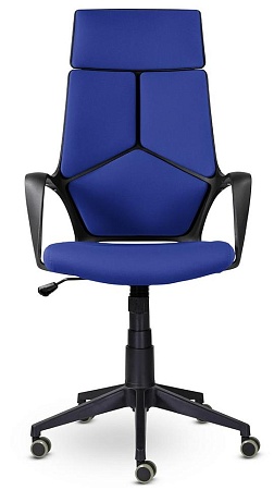 Кресло офисное IQ (black plastic blue) CX0898R-1-102