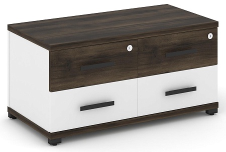 Тумба приставная широкая 4 ящика. CN.TSP-001 B/W