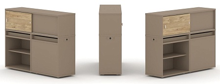 Набор №14. Тумба двойная + низкая надставка ES.NB.2N-14