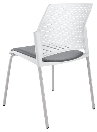 REWIND Стул, каркас Серый, Пластик Белый ЦБ-00014048