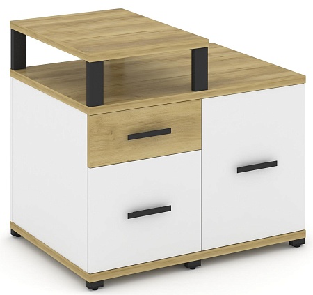 Тумба приставная сервисная с надставкой узкой. CN.TSR-002 B/W