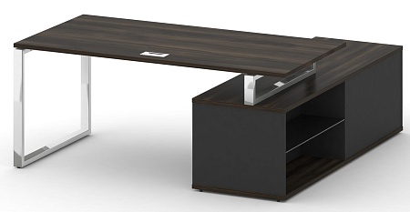 Стол руководителя с опорной греденцией , левый SK.SRG-180 (L)