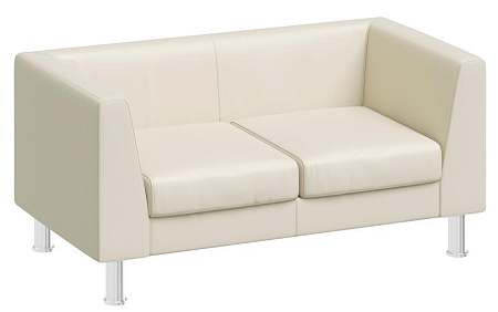 Диван 2м иск.кожа металл EVA 2 Dollaro 501 black