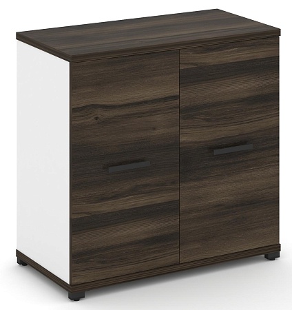 Шкаф две широкие секции, 2 ниши (2 фасада ЛДСП, 2 ниши) CN.STS-213 B/W