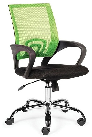 Кресло офисное Спринг (green - black) 804-1 chrome AB06-AC01
