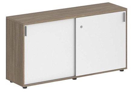 Шкаф купе низкий, с замком SG.702.WH.WH