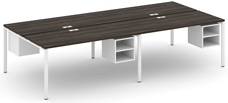 Рабочая станция двухсторонняя с подвесными тумбами на 4 места CN.DRS-128