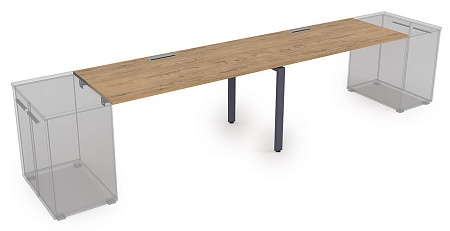 Стол системы Бенч, линейный, на 2 рабочих места  СДТЛ-П.989
