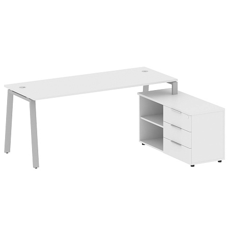 Рабочая станция на А-образном м/к с опорной тумбой правая БА.РС-СТС-2.5 Пр