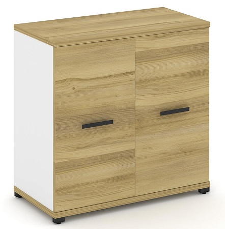 Шкаф две широкие секции, 2 ниши (2 фасада ЛДСП, 2 ниши) CN.STS-213 B/W