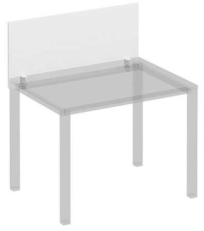 Экран настольный фронтальный с кронштейнами для ст...