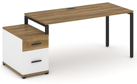 Стол письменный с одной опорной тумбой CN.SP-308 B/W