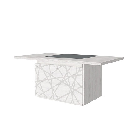 Стол руководителя с декоративным траверсом TS-180 + TS-100.3