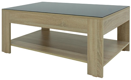 Журнальный столик BeautyStyle 26 (Сонома/черное ст...