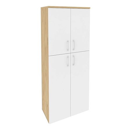 Шкаф высокий широкий (2 средних фасада ЛДСП + 2 низких фасада ЛДСП) O.ST-1.8