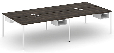 Рабочая станция двухсторонняя с подвесными тумбами на 4 места CN.DRS-124